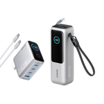 Anker Laptop Power Bank (25K, 165W, Built-In and Retractable Cables)